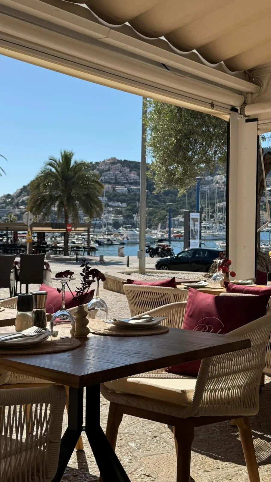 Blick vom Restaurant auf Port d’Andratx
